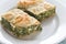 Portion of Spanakopita - Greek spinach pie