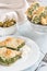 Portion of Spanakopita - Greek spinach pie