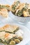 Portion of Spanakopita - Greek spinach pie