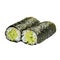 Portion of uncut cucumber maki sushi rolls