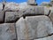 Portion of the wall at the ruins of Saqsaywaman, Cusco City in Peru