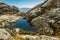 Portion of Water Between Rocks in The Churup Trail