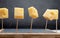 Portions cubes, dice of Emmental Swiss cheese punctured in toothpicks