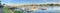 PORTLAND, OR - AUGUST 19, 2017: Panoramic view of Hayden Bay wit