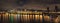 Portland City Skyline with Bridges at Night