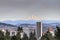 Portland Downtown Skyline Mount Hood