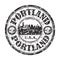 Portland grunge rubber stamp