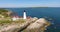 Portland Head Lighthouse aerial view, Maine ME, USA