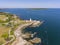 Portland Head Lighthouse aerial view, Maine, USA