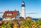 Portland Head Lighthouse in Delano Park, Maine