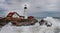 Portland Headlight during a storm