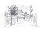 Portland Maine usa America vector sketch city illustration line art