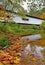 Portland Mills Covered Bridge in Autumn