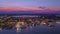 Portland at Night, Maine, Aerial View, Portland Harbor, Amazing Landscape