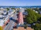 Portland Old Port aerial view, Maine, USA