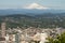 Portland Oregon Cityscape with Mount Hood