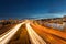 Portland Oregon Interstate Freeway Light Trails