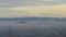 Portland Oregon with Mount Hood and Cityscape at Sunset with Rolling Fog Timelapse