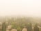 Portland in smoke after the fires and the burning forest, Oregon, news