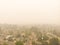 Portland in smoke after the fires and the burning forest, Oregon, news