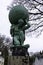 PORTMEIRI, UNITED KINGDOM - Feb 22, 2019: An impressive sculpture of Hercules in Portmeirion