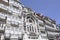 Porto, 21st July: Historic Buildings Architecture from Praca Almeida Garrett Square of Downtown Porto in Portugal