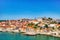 Porto Aerial Cityscape over Douro River during a Sunny Day