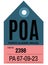 Porto Alegre airport luggage tag