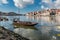 Porto boat with wine barrels