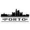 Porto city Icon Vector Art Design Skyline