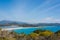 Porto Giunco colorful shoreline on a sunny day