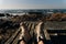 Porto Homem do Leme Beach Picturesque View with Walking People on a Sunny Blue Sky Day, portugal - sep 2022