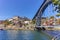 Porto iron bridge over the douro eiffel