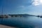 Porto Montenegro. Yachts in the sea port of Tivat city. Kotor bay, Adriatic sea. Famous travel destination