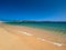 Porto Pollo beach on beautiful Sardinia island near Porto Pollo, Sargedna, Italy