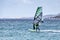 PORTO POLLO, SARDINIA/ITALY - MAY 21 : Windsurfing at Porto Poll