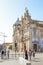 Porto, Portugal - August 31 2018: People on street by famous churches Igreja do Carmo and adjacent Igreja dos Carmelitas.