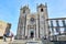 PORTO, PORTUGAL - December 10, 2018: Porto Cathedral facade view, Roman Catholic church, Portugal. Construction around 1110