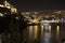 Porto, Portugal Dom Luis I bridge view over Douro river 6K night time lapse.