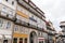 Porto, Portugal - July, 2017. Beautiful traditional quaint houses in the old, vintage and touristic ribeira district of Porto, Por