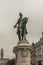 Porto, Portugal, June 15, 2018: Statue of D. Pedro IV on a hors