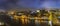 Porto Portugal night panorama city skyline