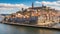 Porto, Portugal old town skyline from across the Douro River.