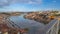 Porto Portugal time lapse at Ribeira with Douro River and Dom Luis I Bridge