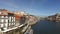 Porto, Ribeira Street and Iron Bridge Over River Douro