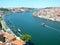 Porto\'s river Douro with boats in Portugal