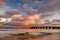 Porto Santo pier sunset