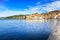 Porto Santo Stefano seafront and village skyline. Argentario, Tu