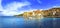 Porto Santo Stefano seafront and village skyline. Argentario, Tu