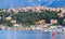 Porto-Vecchio, coastal cityscape with yachts